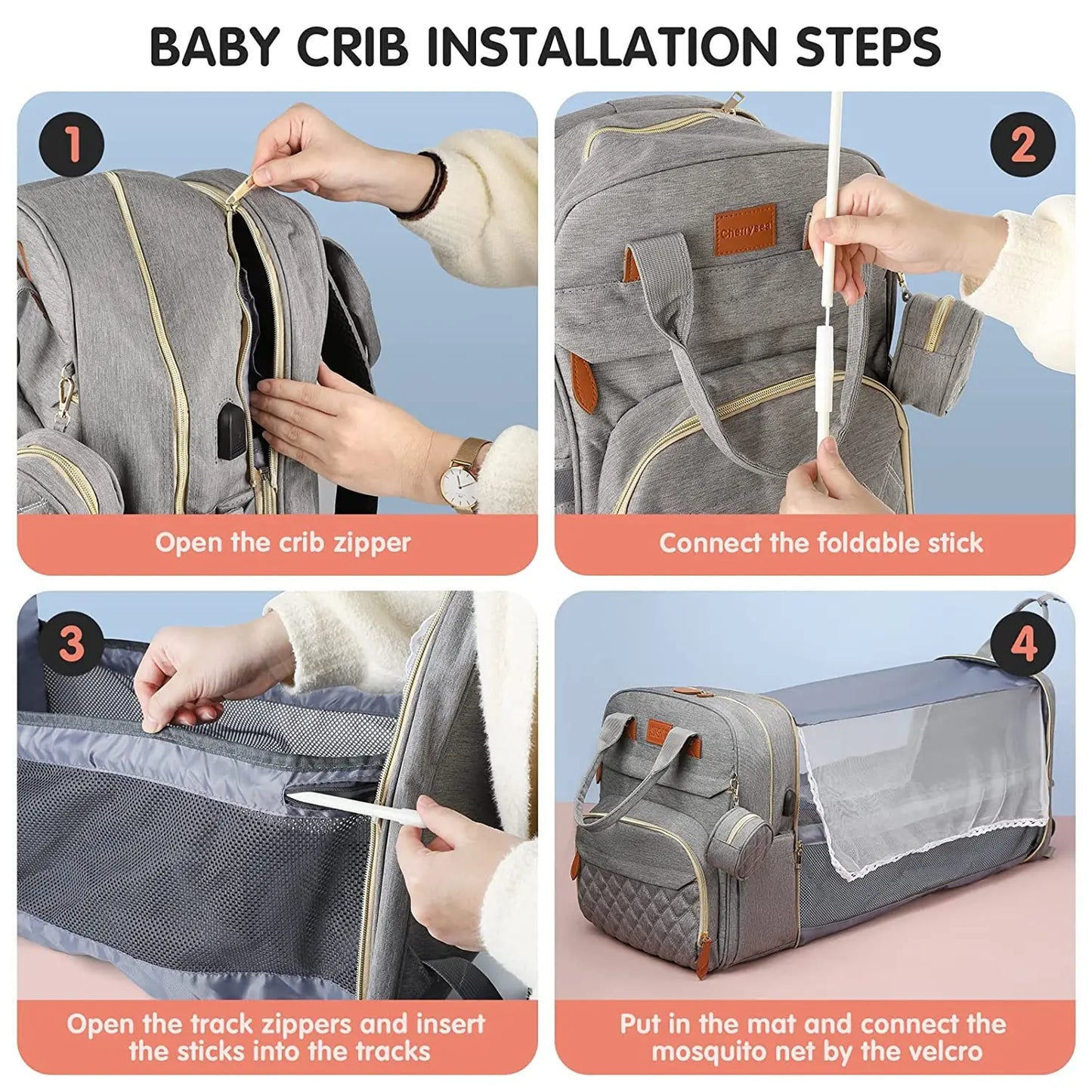 BabyBound™ 3-in-1 TravelNest BackPack